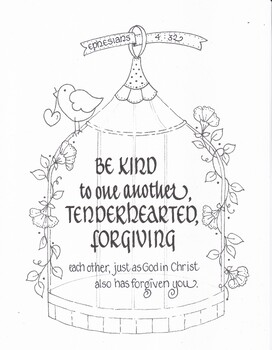 Preview of Ephesians 4:22  'BE KIND to one another'...BIRDCAGE