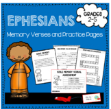 Ephesians Bible Memory Verses, Activities, Games, and Assessments