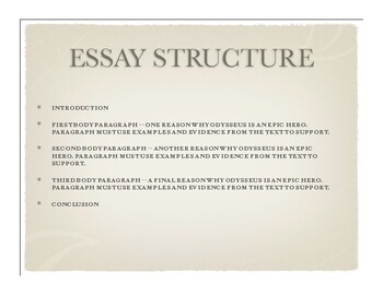 epic hero essay outline