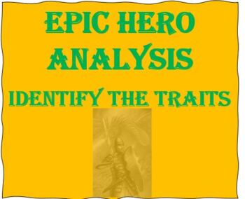 Preview of Epic Hero Traits Chart - great for Odyssey, Gilgamesh, Beowulf!