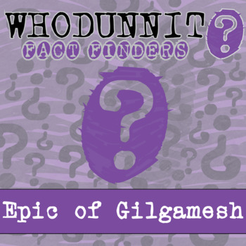 Preview of Epic of Gilgamesh Whodunnit Activity - Printable & Digital Game Options
