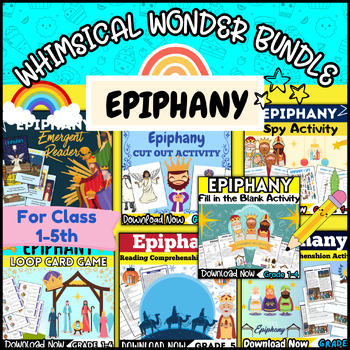 Preview of Epiphany Activities - Epiphany Books Bundle -Three Kings Day Activities