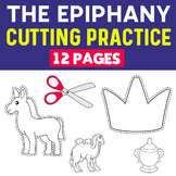 Epiphany Cutting Practice : 12 Days of Christmas Worksheet