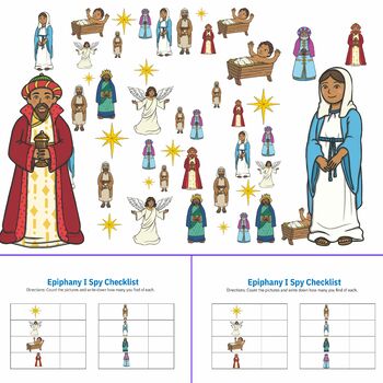 Preview of Epiphany I Spy Activity: Seeking Christ in the New Year