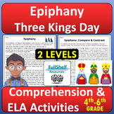 Epiphany Three Kings Day January Reading Comprehension Worksheets and Activities