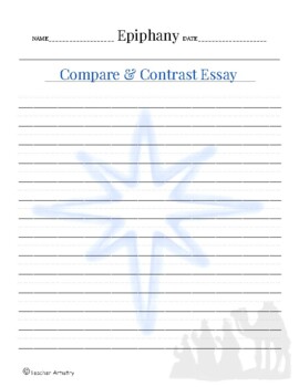Preview of Epiphany Writing Template X2 +PLUS+ 1 plain template