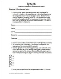 Epitaph Activity Template and Rubric