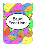 Equal Fractions Activity Math Task Cards Distance Learning
