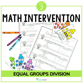 Preview of Equal Groups Division | 3rd Grade Math Intervention Unit