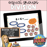 Equal Groups - Division- BOOM CARDS : Bakery Edition - Dig