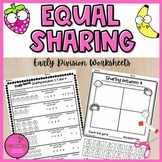 Equal Groups - Division - Fair Sharing -  Worksheet Pack - Distance Learning