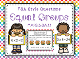 Equal Groups Multiplication FSA Task Cards