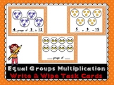 Equal Groups Multiplication Write and Wipe Cards