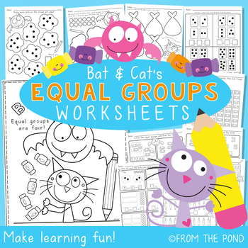 Preview of Equal Groups for Division and Multiplication - Worksheets
