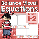 Balance Visual Equations - Valentine's Day Equality Math A