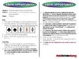 Equal Opportunity Math Game: Balance Addition Equations fo