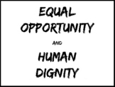 Equal Opportunity and Human Dignity MLK QUOTE Classroom Bu