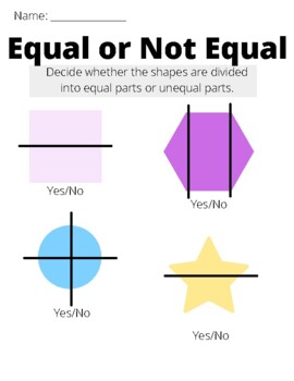 Divided Into Equal Parts Resources | TPT