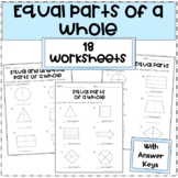 Equal Parts of a Whole Worksheets