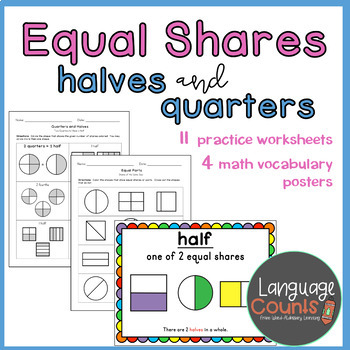 Preview of Equal Shares & Fractions- 1st Grade