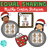 Division | Equal Groups | Math Center Activity | Christmas Theme