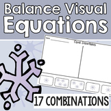 Balance Visual Equations Snowflakes - Exploring Equality &