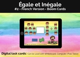 Equal and Not Equal #2, French Version, Boom Cards, Distan
