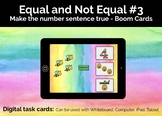 Equal and Not Equal #3, Boom Cards, Distance Learning