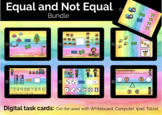 Equal and Not Equal Bundle, Boom Cards, Distance Learning