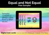 Equal and Not Equal Free Sampler, Boom Cards