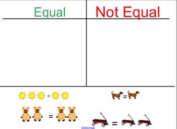 Preview of Equal and not Equal