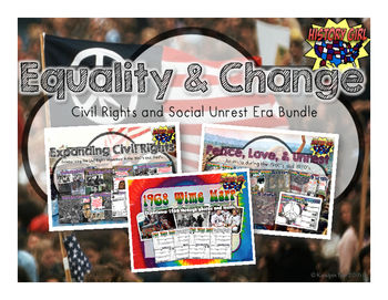 Preview of Equality & Change Bundle: Civil Rights & Social Protest Movements 1950's-1970's
