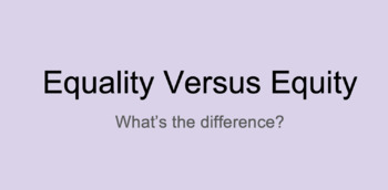 Preview of Equality Versus Equity PowerPoint and SEL Game