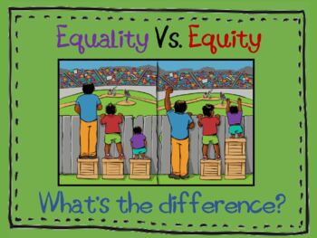 Preview of Equality Vs. Equity, What's the difference? (Powerpoint)