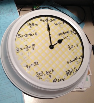 Equation Clocks - Rich Assessment Task by CalfordMath | TpT