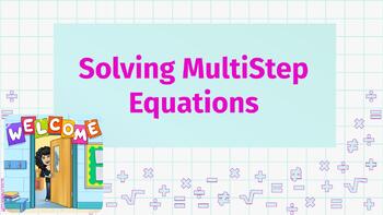 Preview of Equation Explorers: Mastering Multi-Step Equations with Educational Therapy