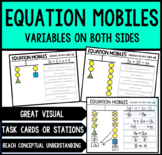 Equation Mobiles - Variables on Both Sides