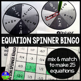 Solving Equations Spinner Bingo!