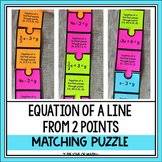 Equation of a Line from 2 Points Matching Puzzle