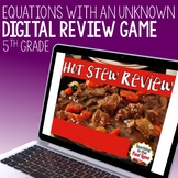 Equations with an Unknown Review Game - Hot Stew Review