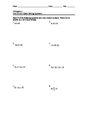 Equations 14: Solving Equations Quiz #1