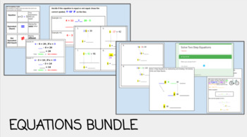 Preview of Equations Bundle Special Education Math