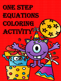 One Step Equations Coloring Activity