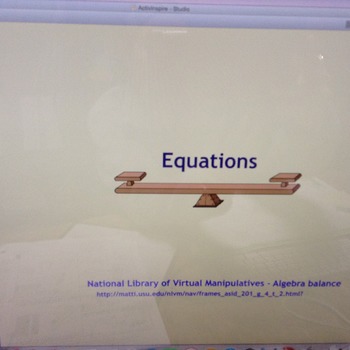 Preview of Equations Flipchart