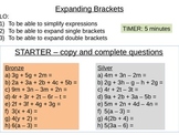 Equations, Formulae and Expressions - Expanding Brackets Lesson 2