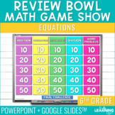 One Step Equations Game Show | 6th Grade Math Review Test 