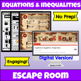 Equations & Inequalities Escape Room