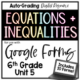 Equations, Inequalities, Tables, and Graphs - 6th Grade Ma