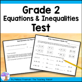 Equations & Inequalities Test - Grade 2 Math (Ontario) Equ
