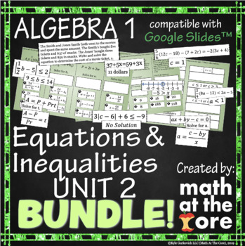 Preview of Equations & Inequalities - Unit 2 - BUNDLE for Google Slides™